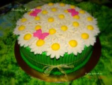 Торт Букет ромашек Торт на заказ, мастика, ромашки. Купавна