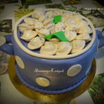 Торт Кастрюля с пельменями Торт Пельмени, мастика. Железнодорожный