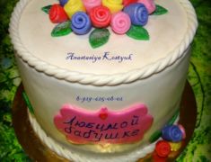 Торт для любимых бабушек Торт мастика, медовик. Монино