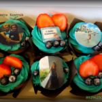 Капкейки с нежным кремом. Капкейки, крем, ягоды, фотопечать. Ногинск