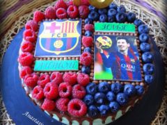 Торт "Футбольный" фототорт футбольный детский Ельня