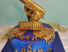Торт с пистолетом торт с шоколадными фигурками Ногинск Купавна